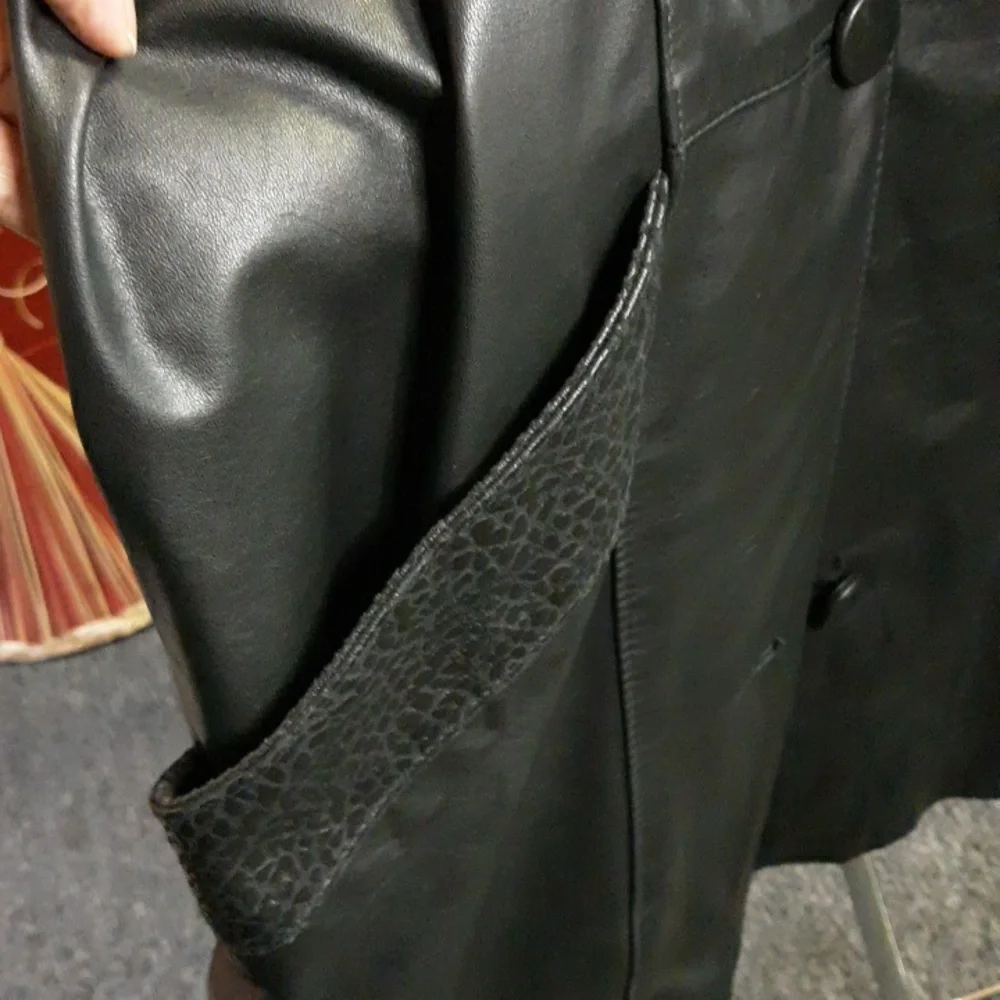 Genuine Black Leather Jacket - Picture 5 of 10